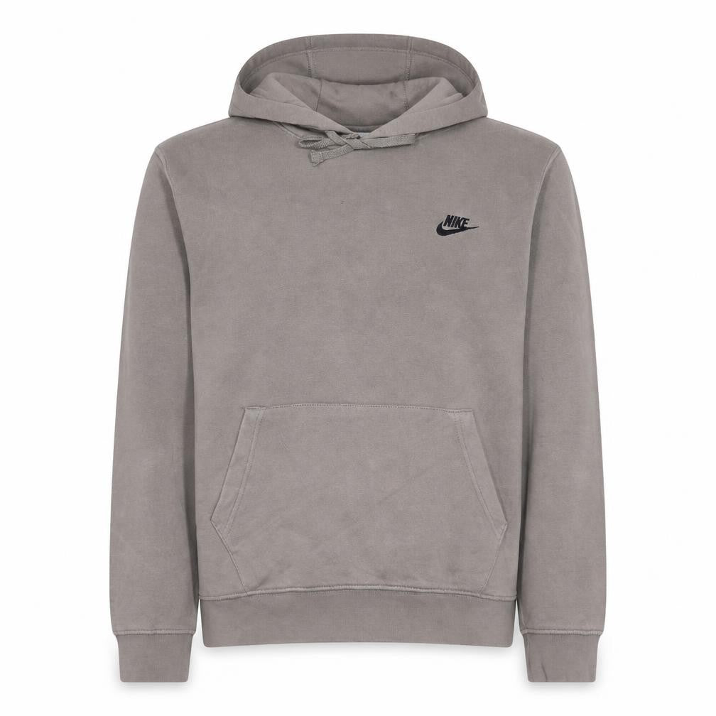 Nike Men's Beige Pullover Hoodie Small Regular Fit Cotton Fleece