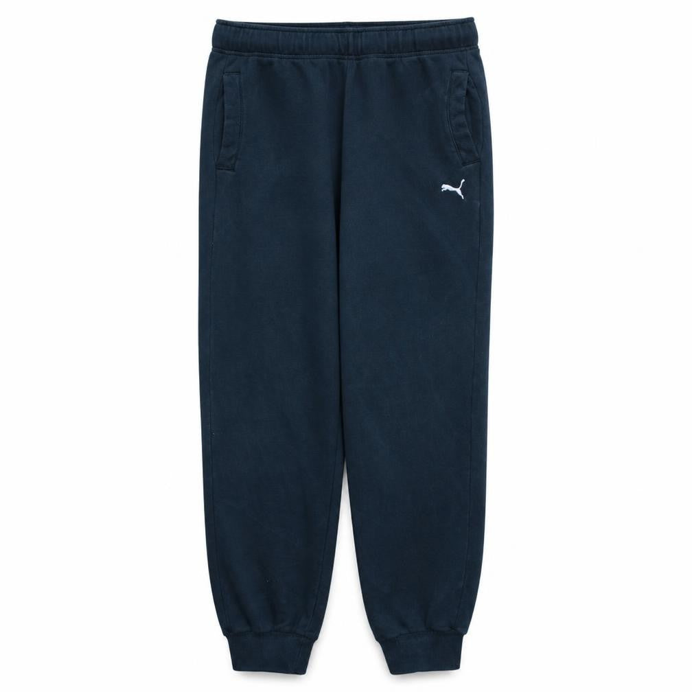 Puma Men Black L Jogger Sweatpants Elastic Waist Cuffed Trousers