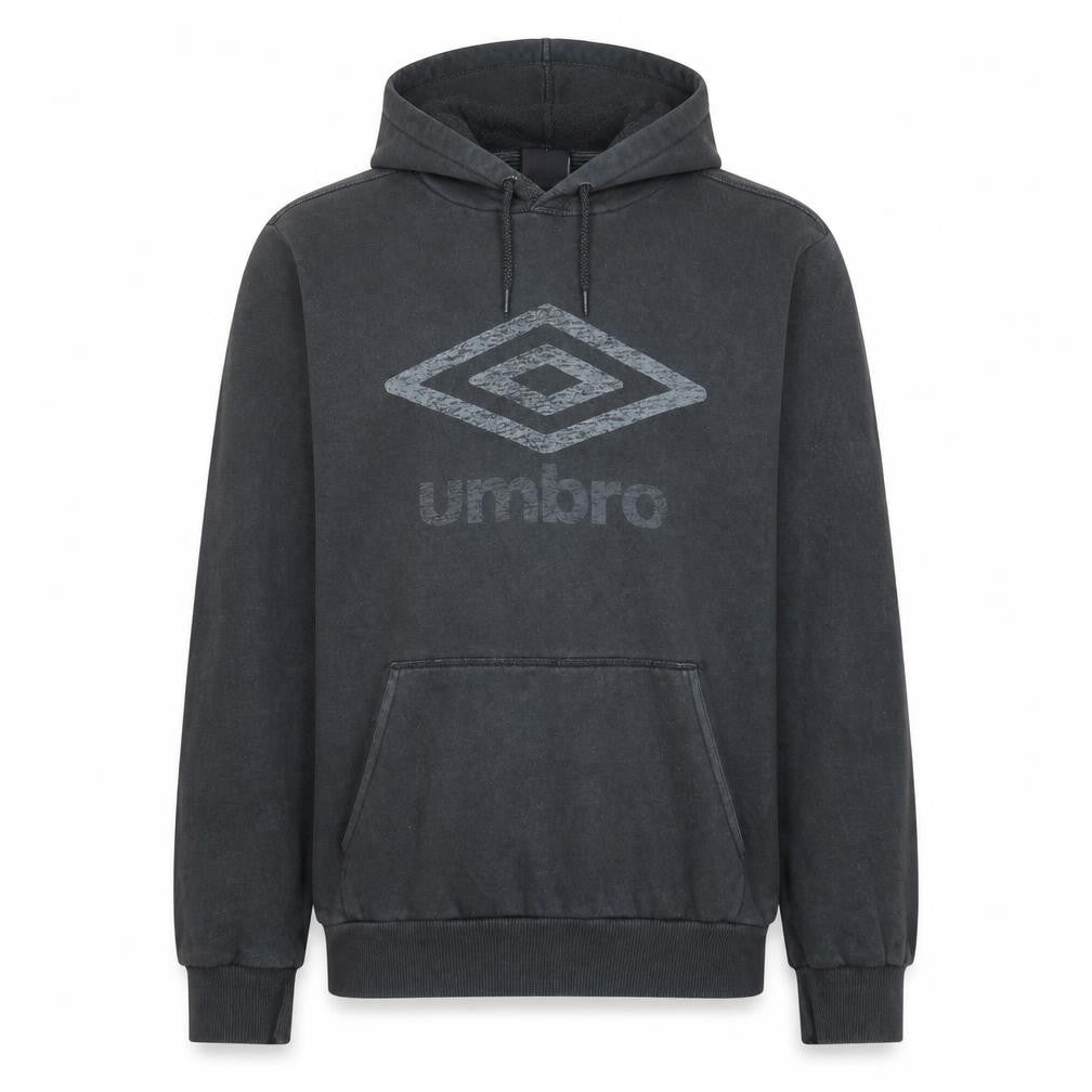 Umbro Men's Black XL Pullover Hoodie with Logo Sports Fleece