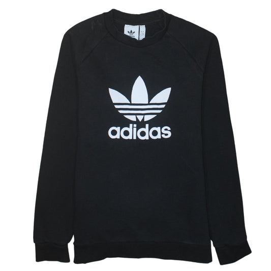 Adidas Men's Black Logo Pullover Sweatshirt Size S