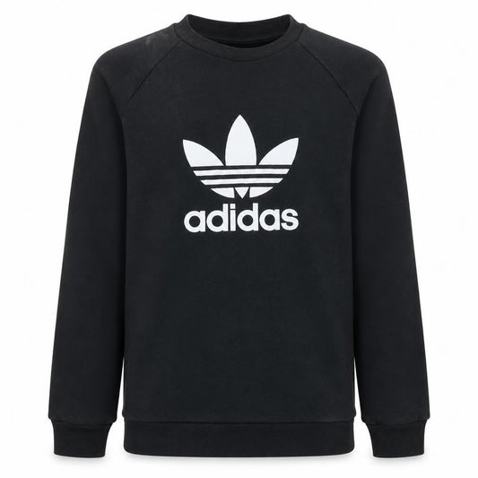 Adidas Men's Black Logo Pullover Sweatshirt Size S