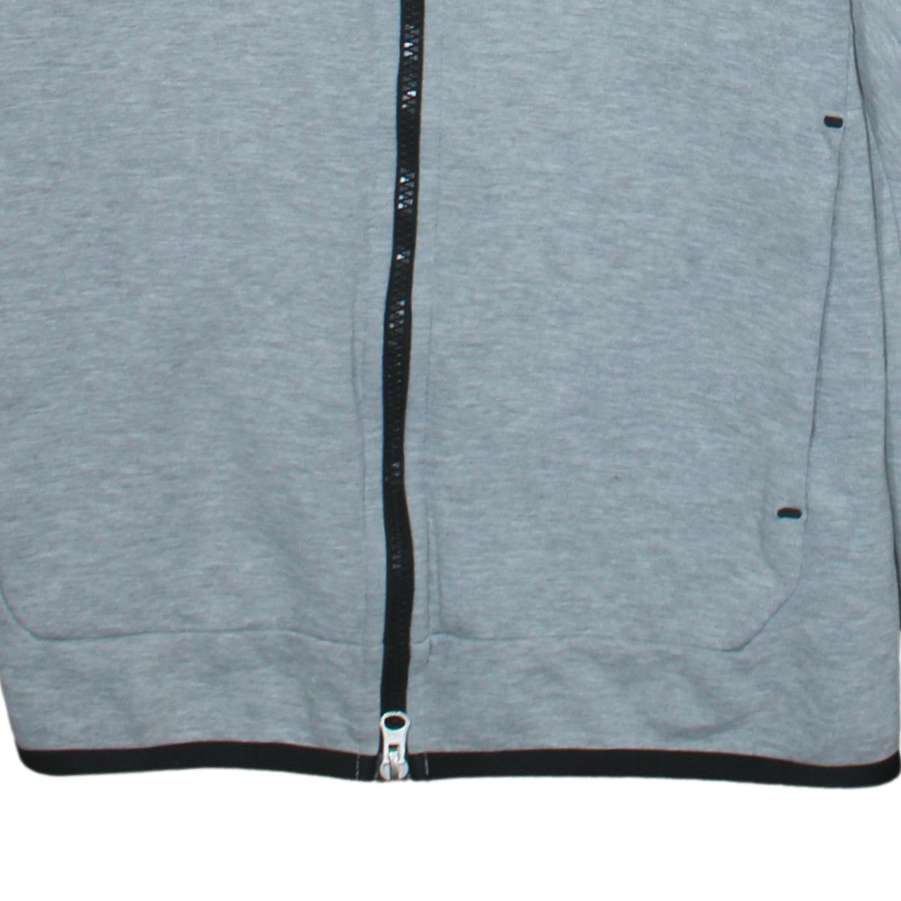 Nike Men's Grey XS Full Zip Hoodie with Logo Accents