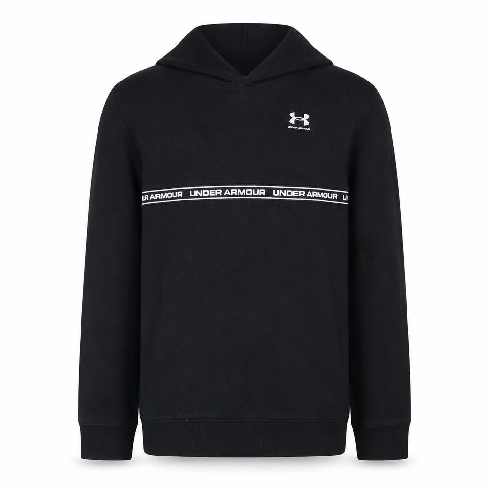 Under Armour Boys Black YXL Pullover Hoodie with Logo Design