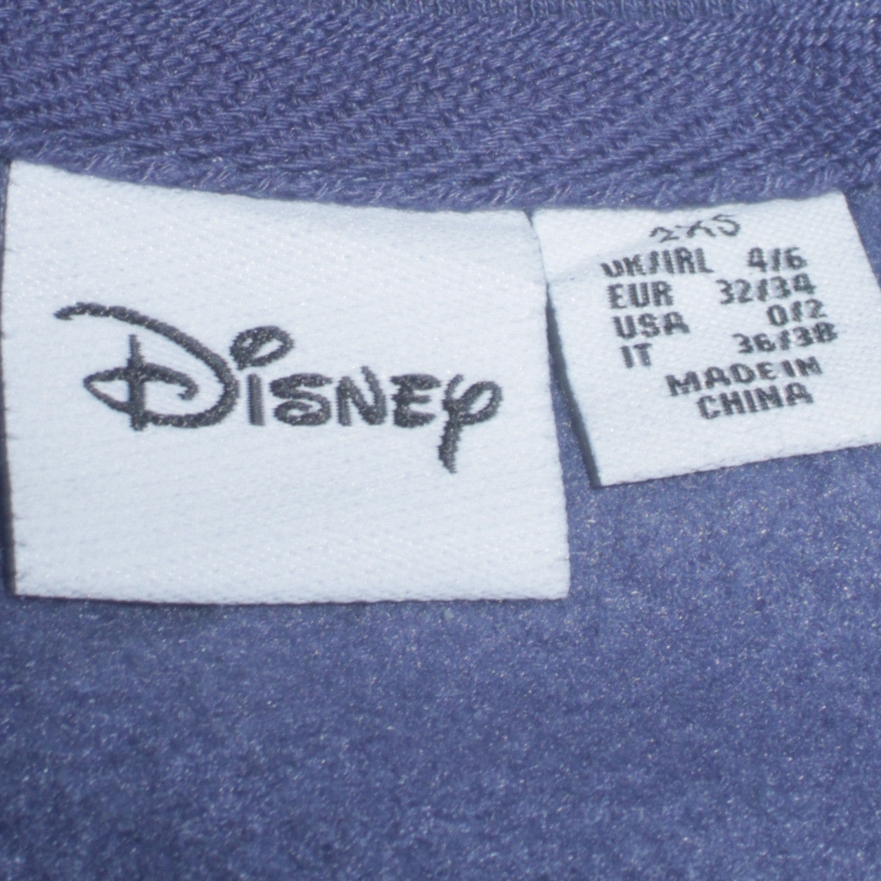 Disney Women Blue Stitch & Angel Sweatshirt 2XS Pullover Crew Neck