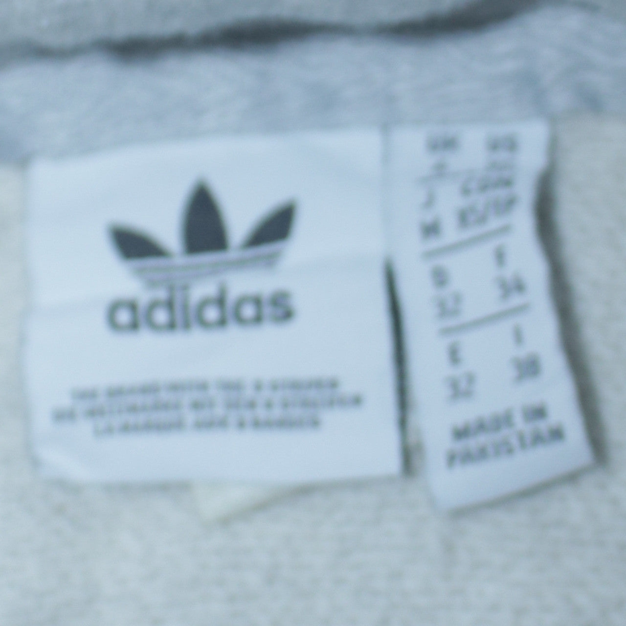 Adidas Womens Grey Pullover Hoodie Size M Regular Cotton Blend