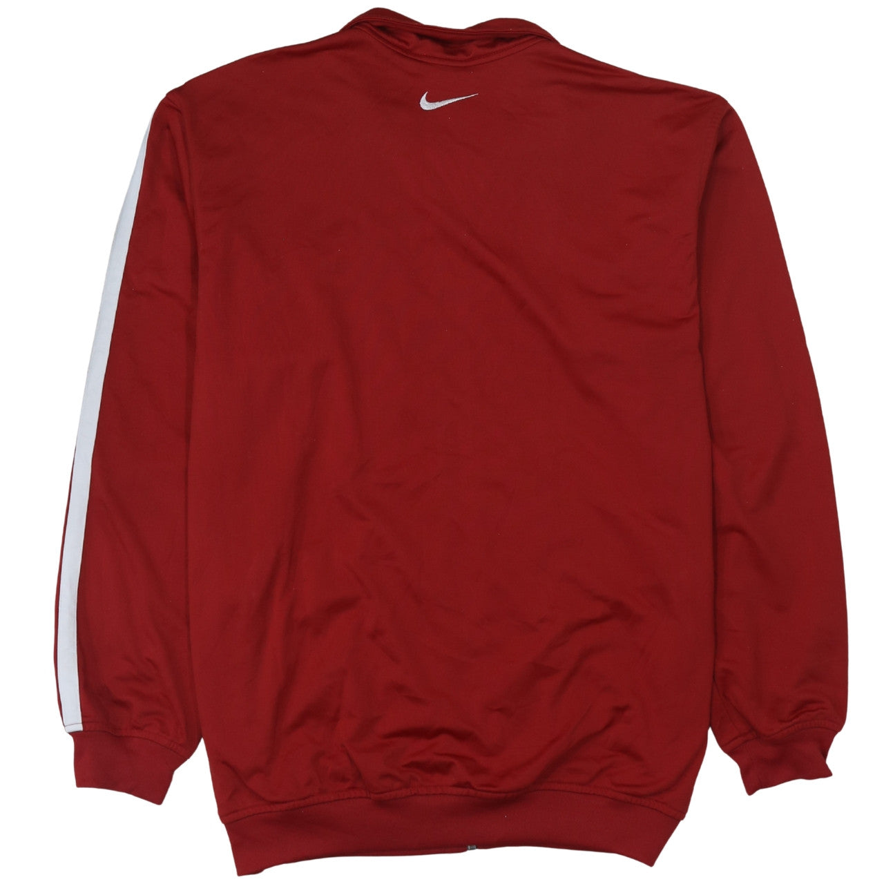 Nike Men's Red Full Zip Sports Sweatshirt L Football Track Top