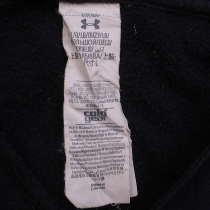 Under Armour Womens Black Pullover Hoodie Size L ColdGear Fleece