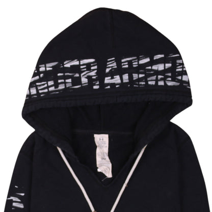 Under Armour Womens Black Pullover Hoodie Size L ColdGear Fleece