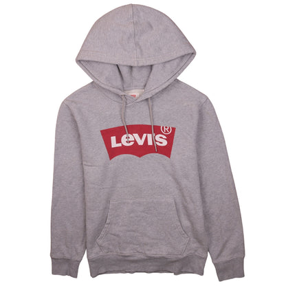 Levi's Men's Grey Pullover Hoodie XS Regular Fit Logo Sweatshirt