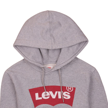 Levi's Men's Grey Pullover Hoodie XS Regular Fit Logo Sweatshirt