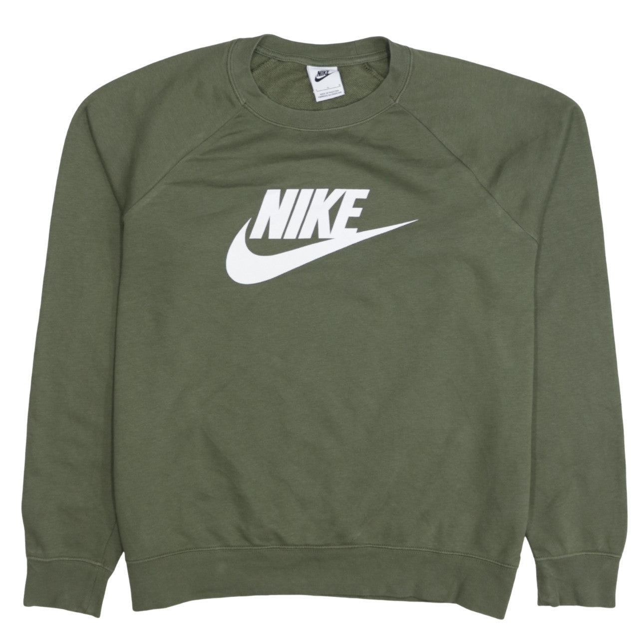 Nike Women’s Green Crew Neck Logo Pullover Sweatshirt L