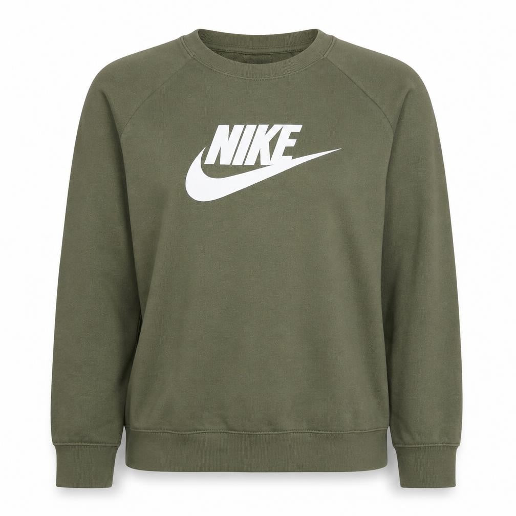 Nike Women’s Green Crew Neck Logo Pullover Sweatshirt L