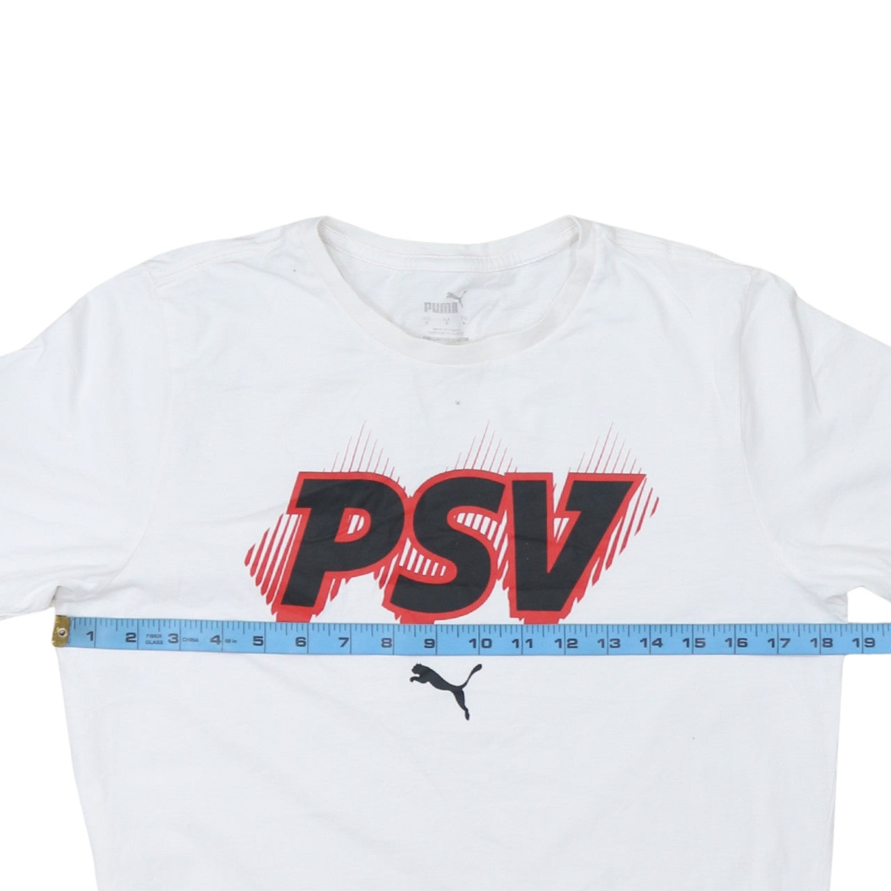 Puma Men’s White PSV Graphic Print Short Sleeve T-Shirt Size S