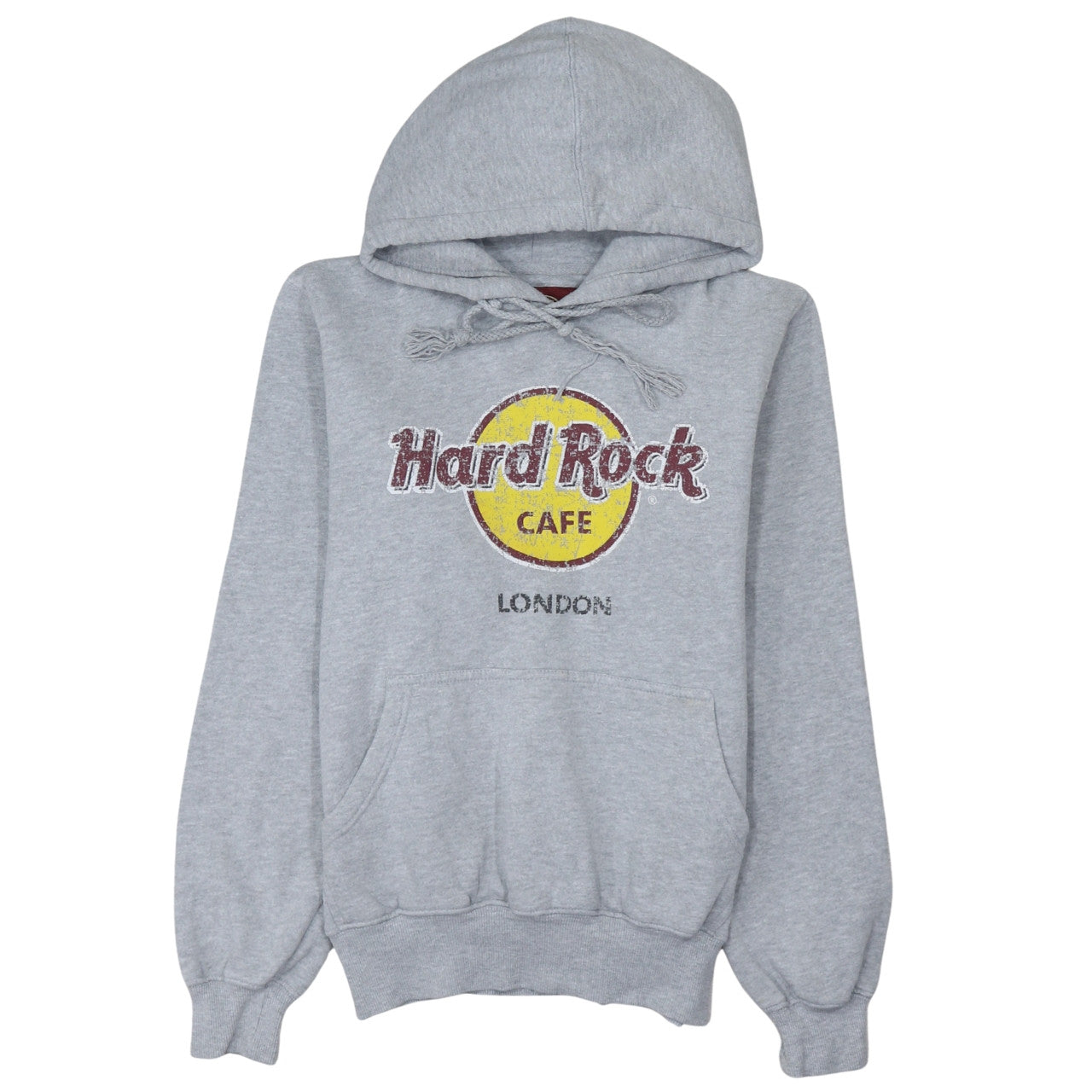 Hard Rock Cafe London Grey Hoodie Women Small Pullover Cotton Blend