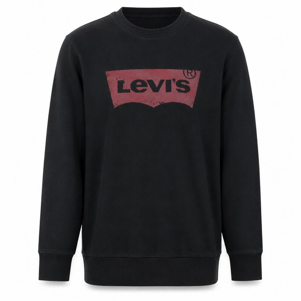 Levi's Men's Black Logo Crew Neck Sweatshirt Size M