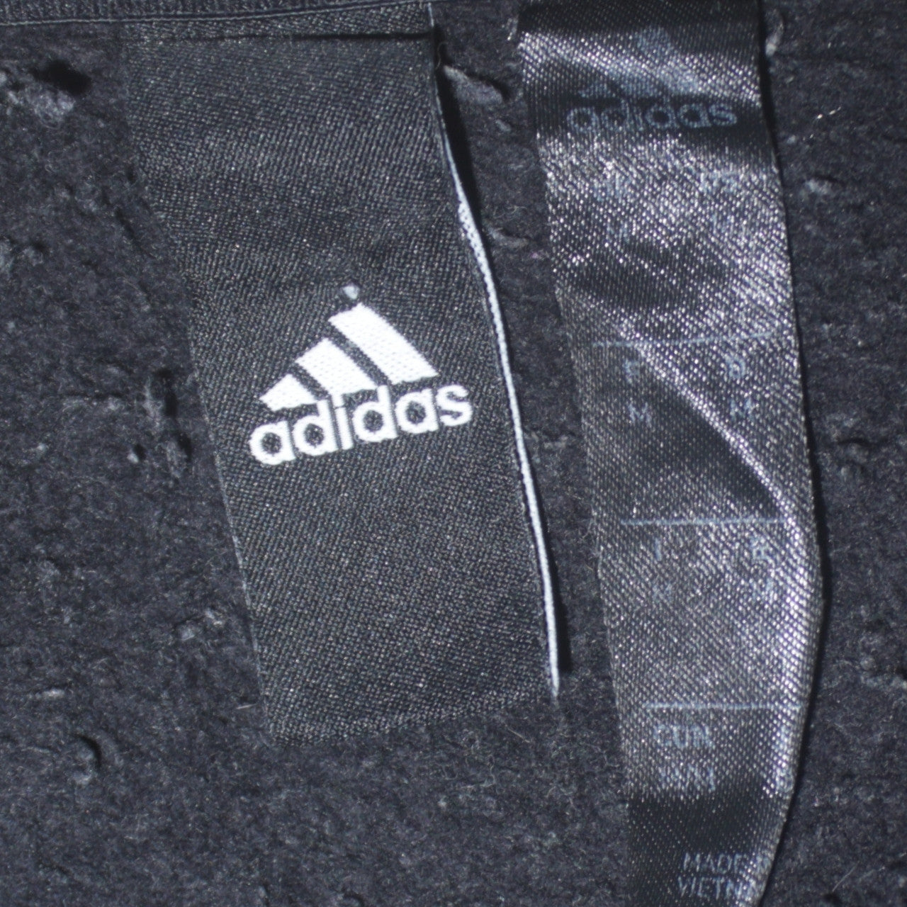 Adidas Men's Black Regular Fit Crew Neck Logo Sweatshirt Size M