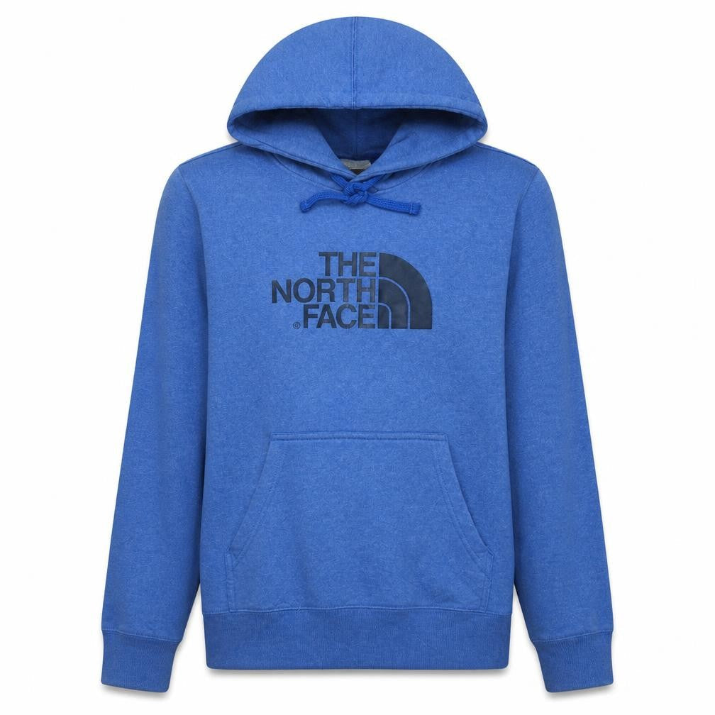 The North Face Men's Blue Pullover Hoodie S Fleece Logo Sweatshirt