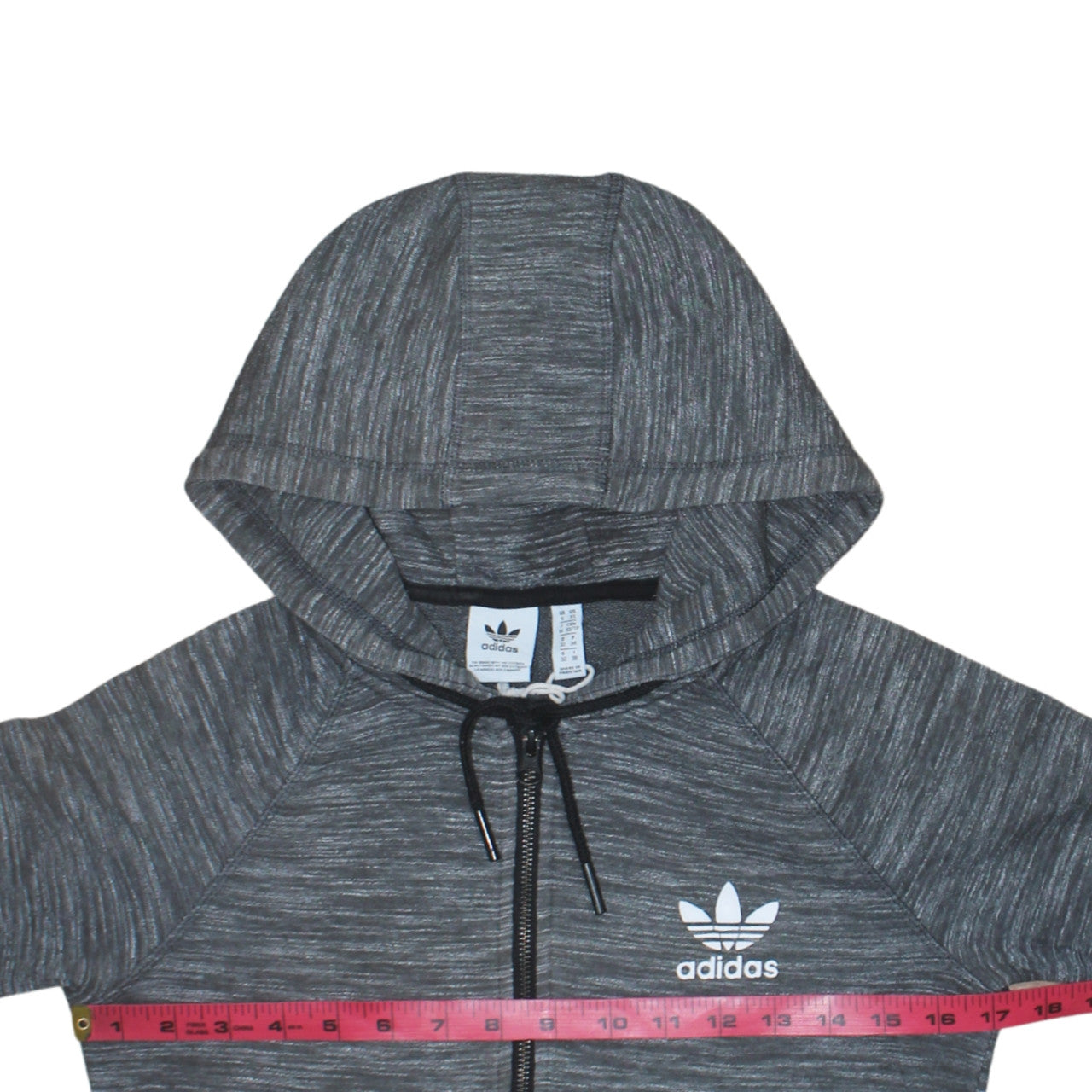 Adidas Women’s Grey Full Zip Hoodie XS - Hooded Sweatshirt
