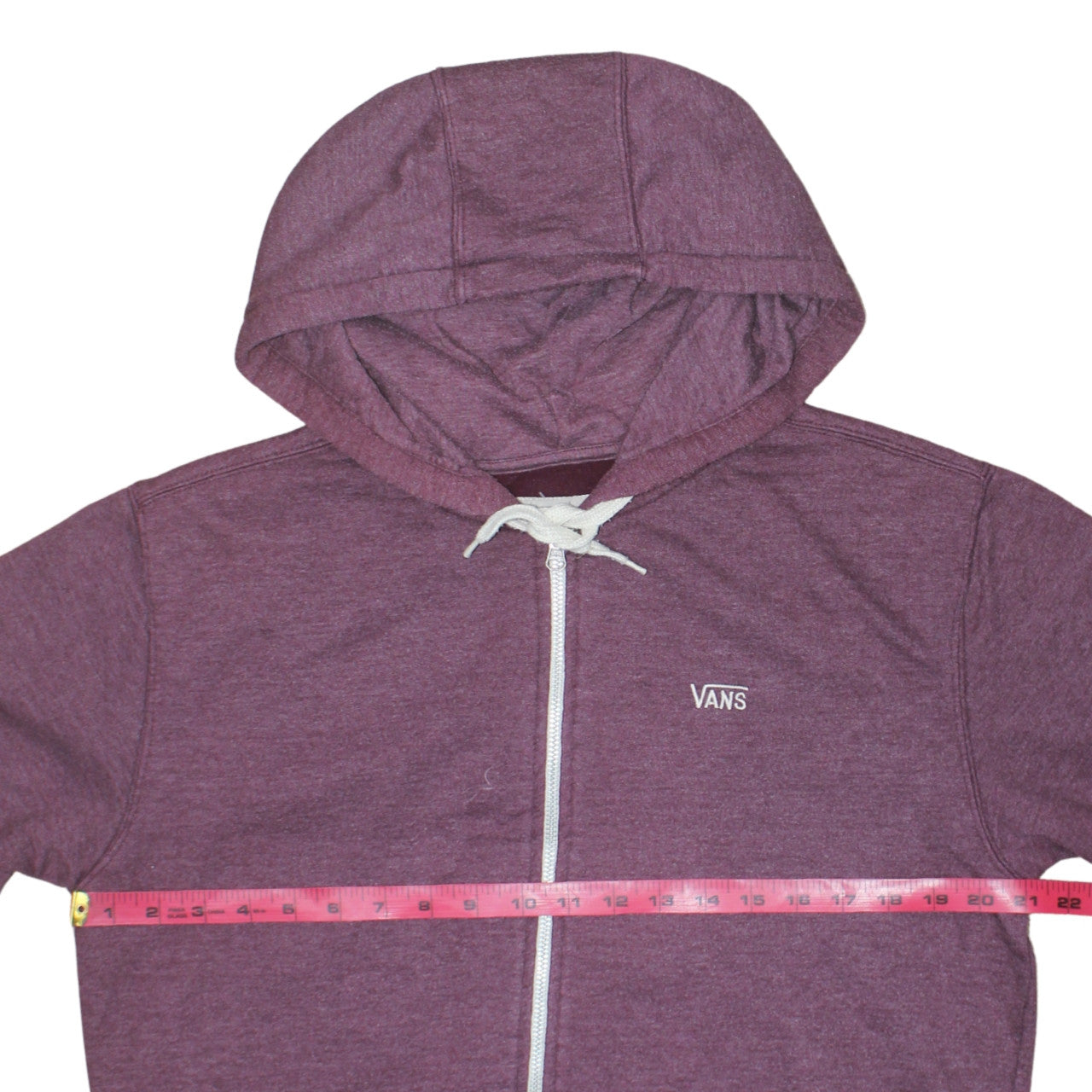 Vans Boys Purple Full Zip Hoodie Size M Cotton Blend Skateboard Style