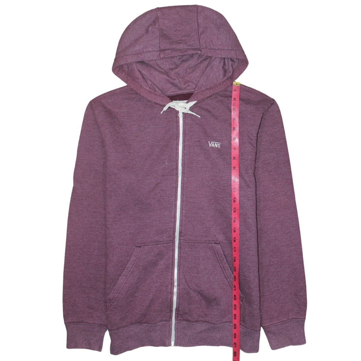 Vans Boys Purple Full Zip Hoodie Size M Cotton Blend Skateboard Style