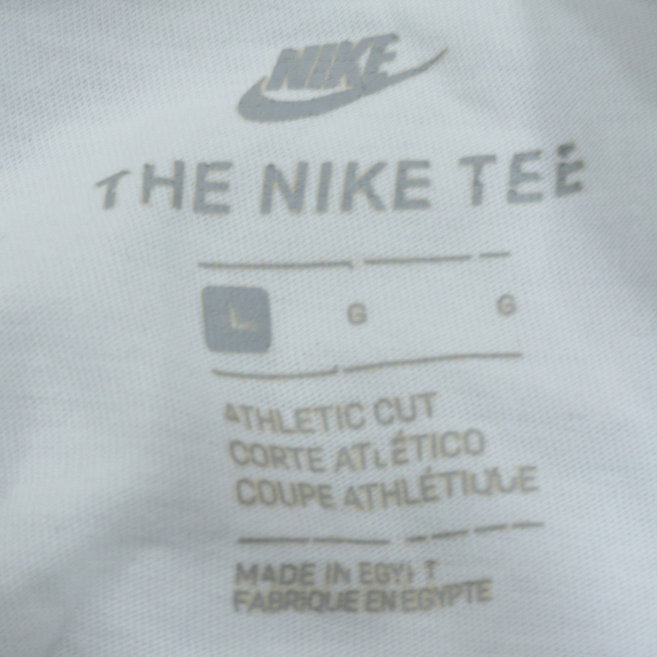 Nike Men's White Just Do It Graphic Athletic T-Shirt Size L