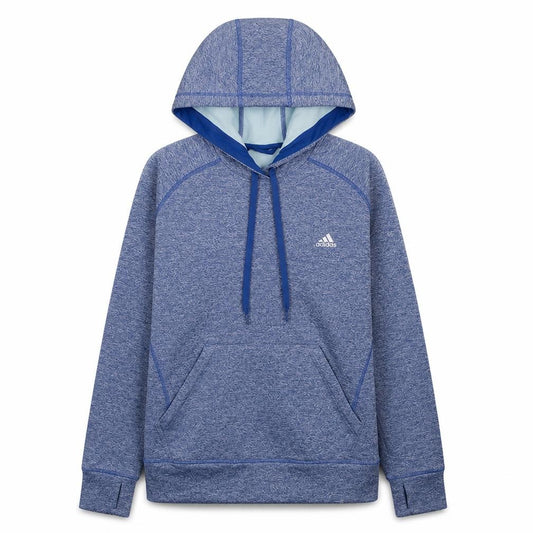 Adidas Womens Blue Climalite Pullover Hoodie Size 16-18