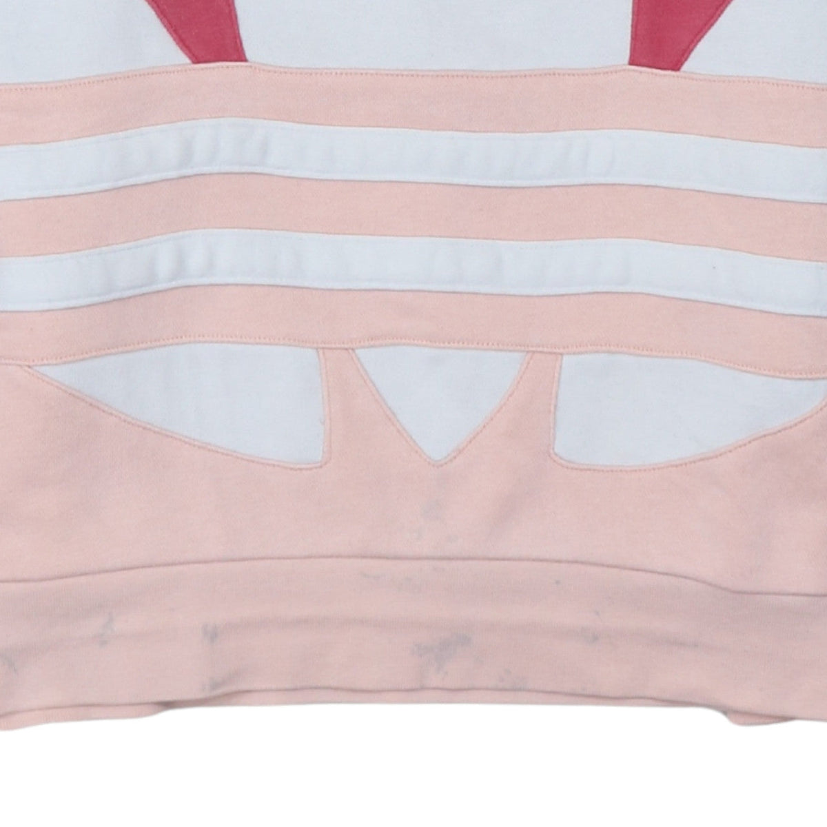 Adidas Girls Pink Colourblock Logo Pullover Hoodie Size 13-14 Years