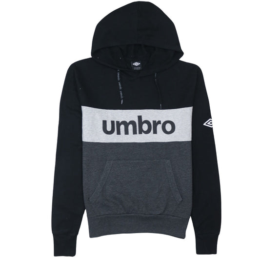 Umbro Men's Black Grey XL Pullover Hoodie Fleece Sportswear