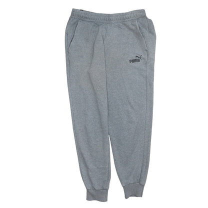 Additional front view of Puma Men's Grey Jogger Sweatpants, size L, Regular Fit