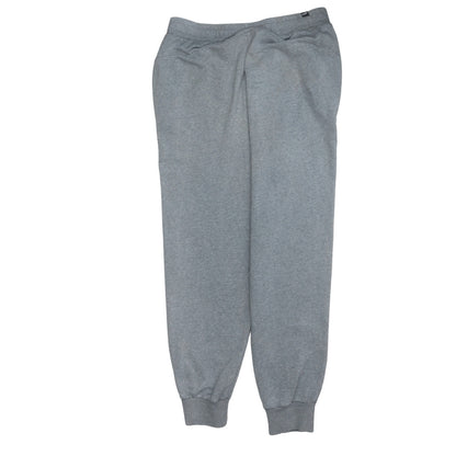 Brand and care label for Puma Men's Grey Jogger Sweatpants, size L, Regular Fit