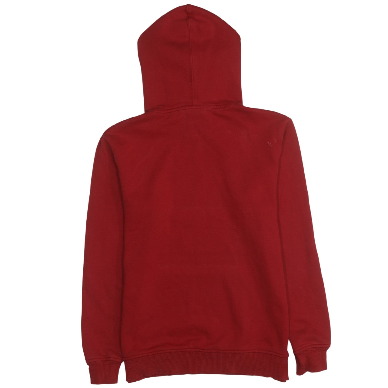 Adidas Men's Red Pullover Hoodie Small Logo Fleece Sweatshirt