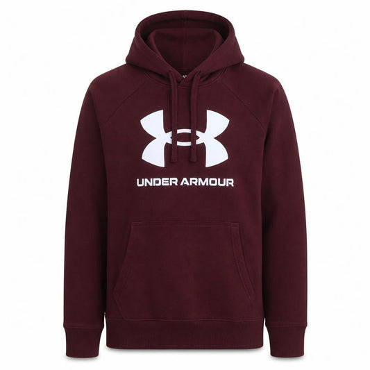 Under Armour Men's Red Pullover Hoodie Size S Relaxed Fit