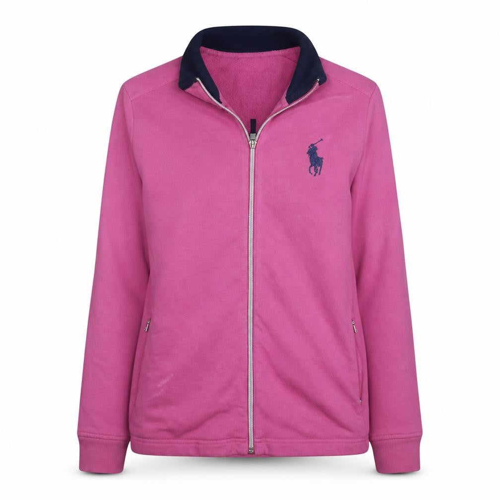 Ralph Lauren Polo Golf Womens Pink Full Zip Sweatshirt Size M