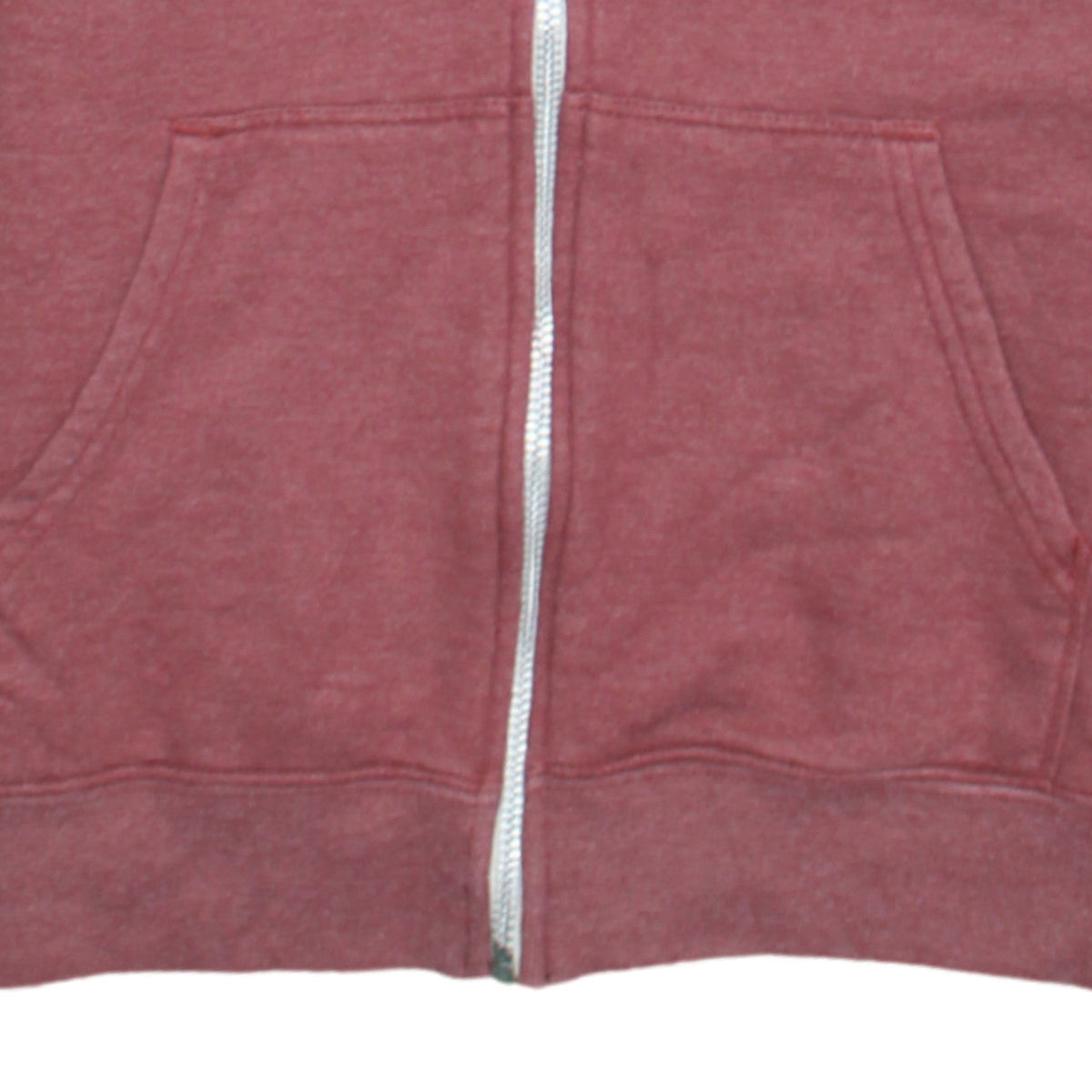 Vans Boys Red Full Zip Hoodie Medium Cotton Blend Casual Sweatshirt