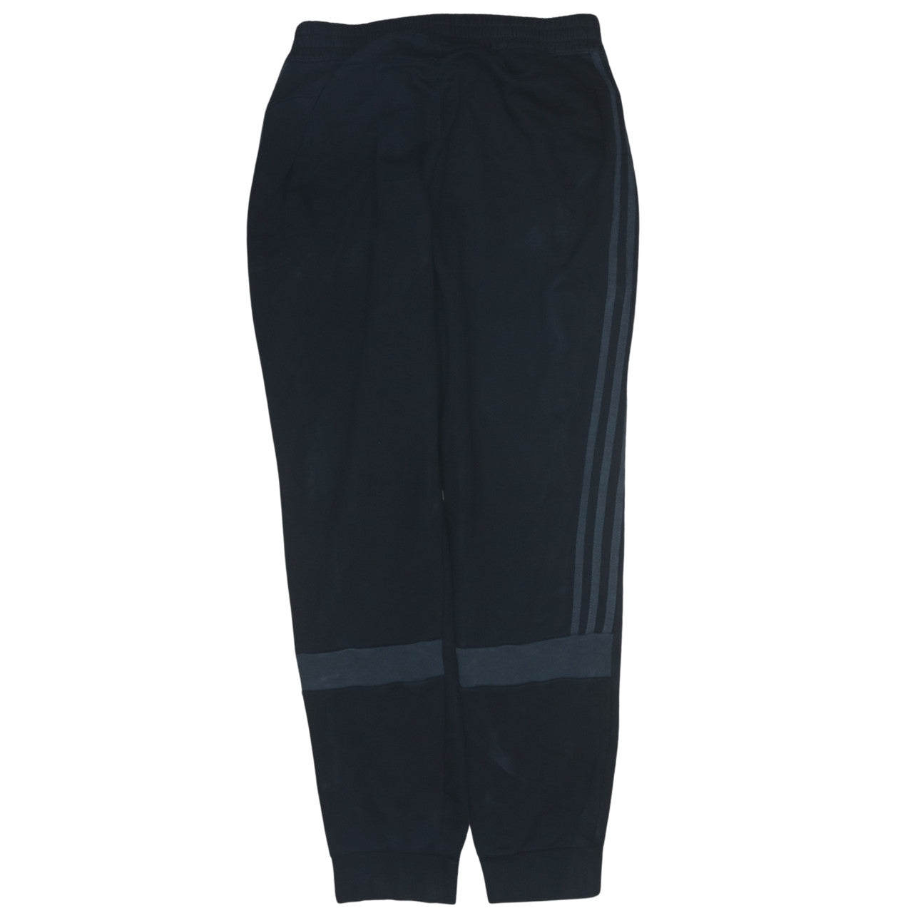 adidas Men's Black Jogger Trousers Size M Regular Fit Fleece