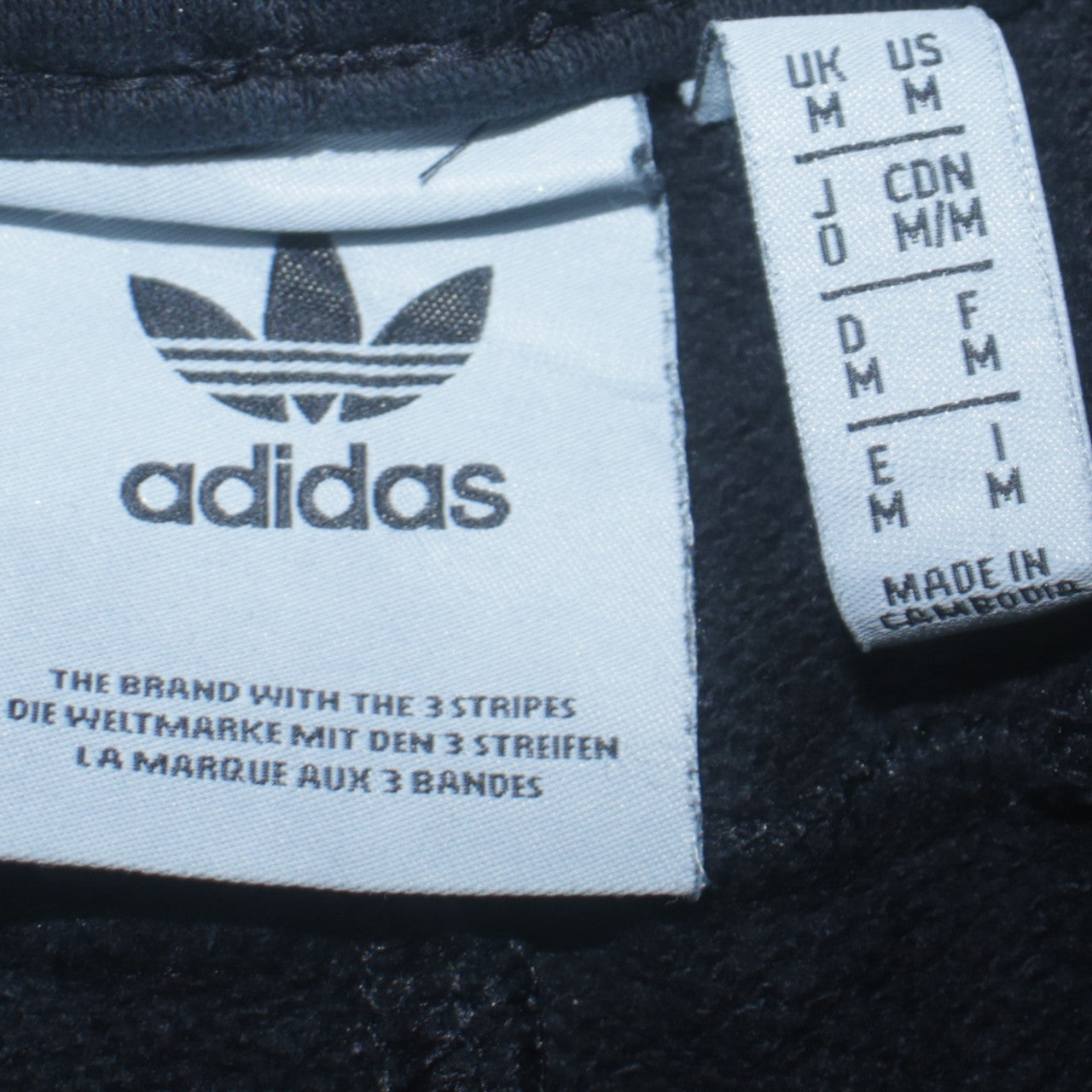 adidas Men's Black Jogger Trousers Size M Regular Fit Fleece