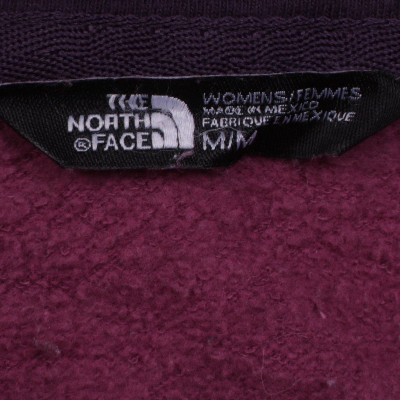The North Face Women’s Purple Pullover Hoodie M Logo Print Cotton Blend