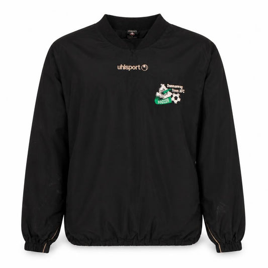 Uhlsport Mens Black Large Windbreaker Football Jacket Dunmanway Town AFC