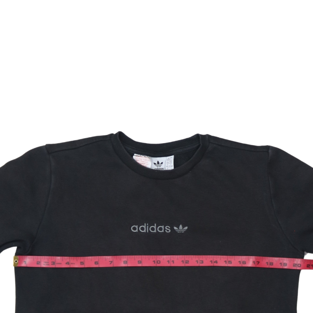 Adidas Boys Black Crew Neck Logo Sweatshirt 13-14 Years