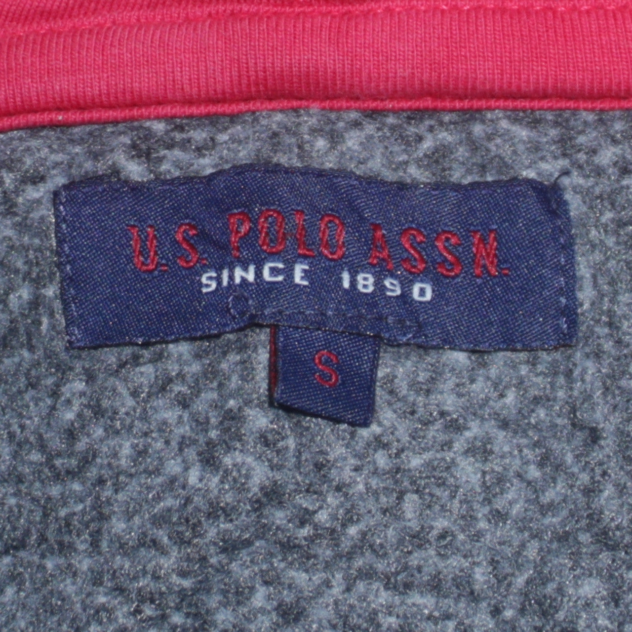 U.S. Polo Assn. Men's Dark Grey Full Zip Hoodie Small