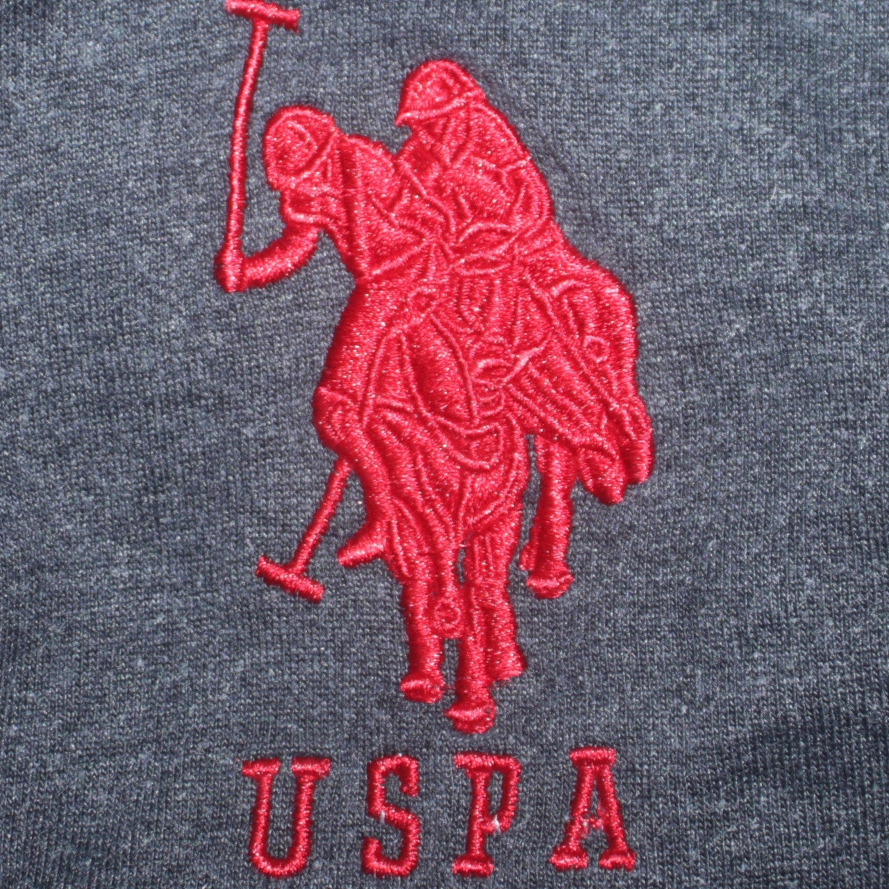 U.S. Polo Assn. Men's Dark Grey Full Zip Hoodie Small