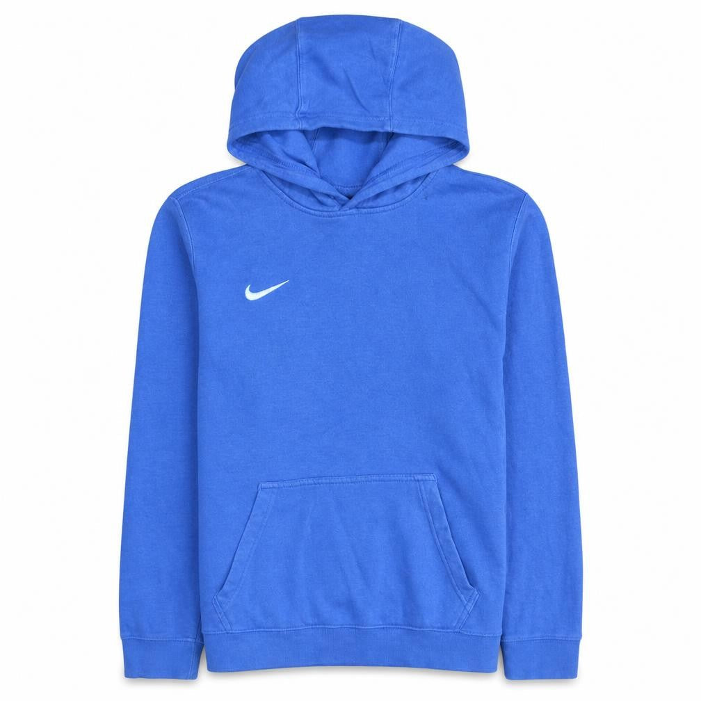 Nike Boys Blue Pullover Hoodie XL 158-170cm Cotton Blend Sweatshirt