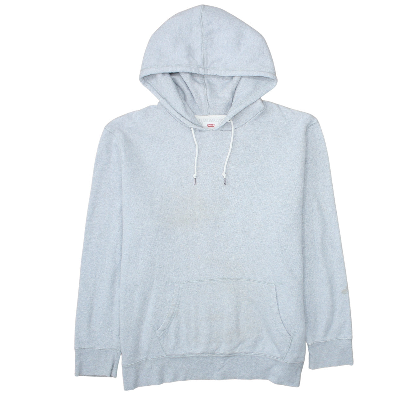Levi's Mens Grey Fleece Pullover Hoodie XL Regular Fit