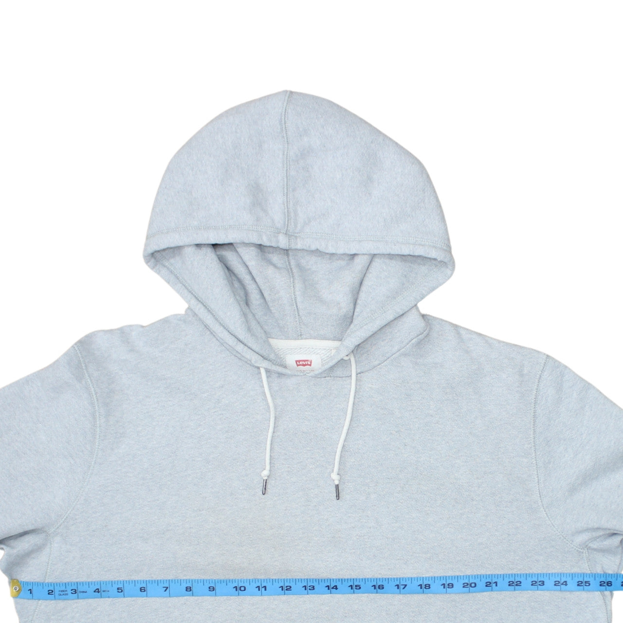 Levi's Mens Grey Fleece Pullover Hoodie XL Regular Fit