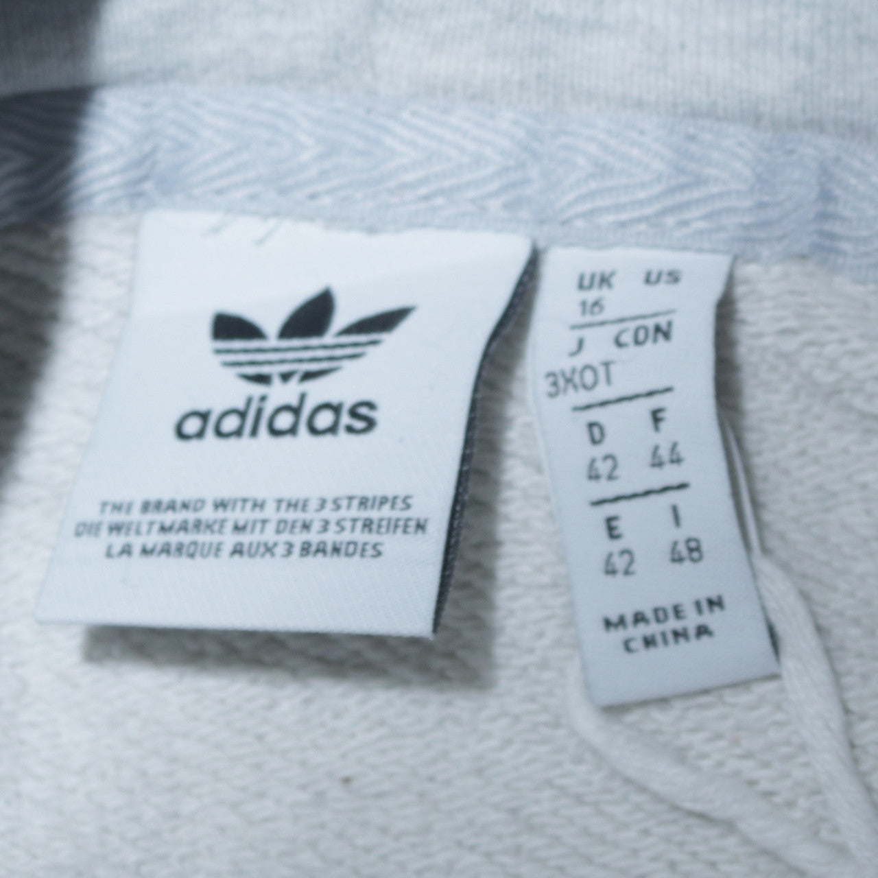 Adidas Women’s Grey Pullover Hoodie Size 16 Cotton Blend Casual