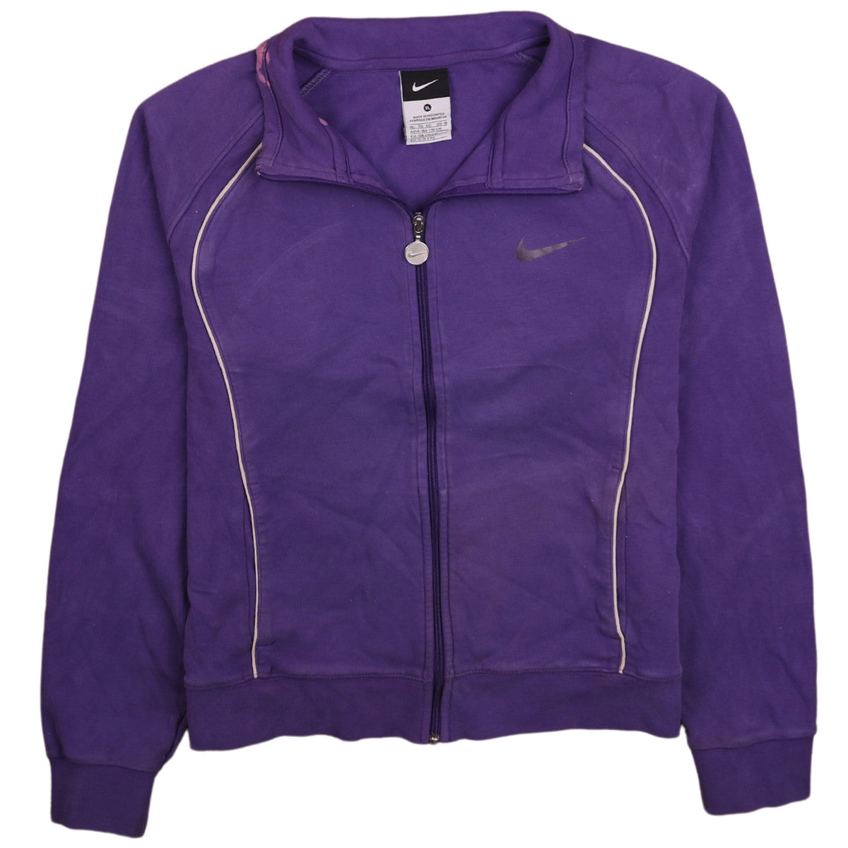 Nike Teens Purple Track Jacket Full Zip Activewear Size 14