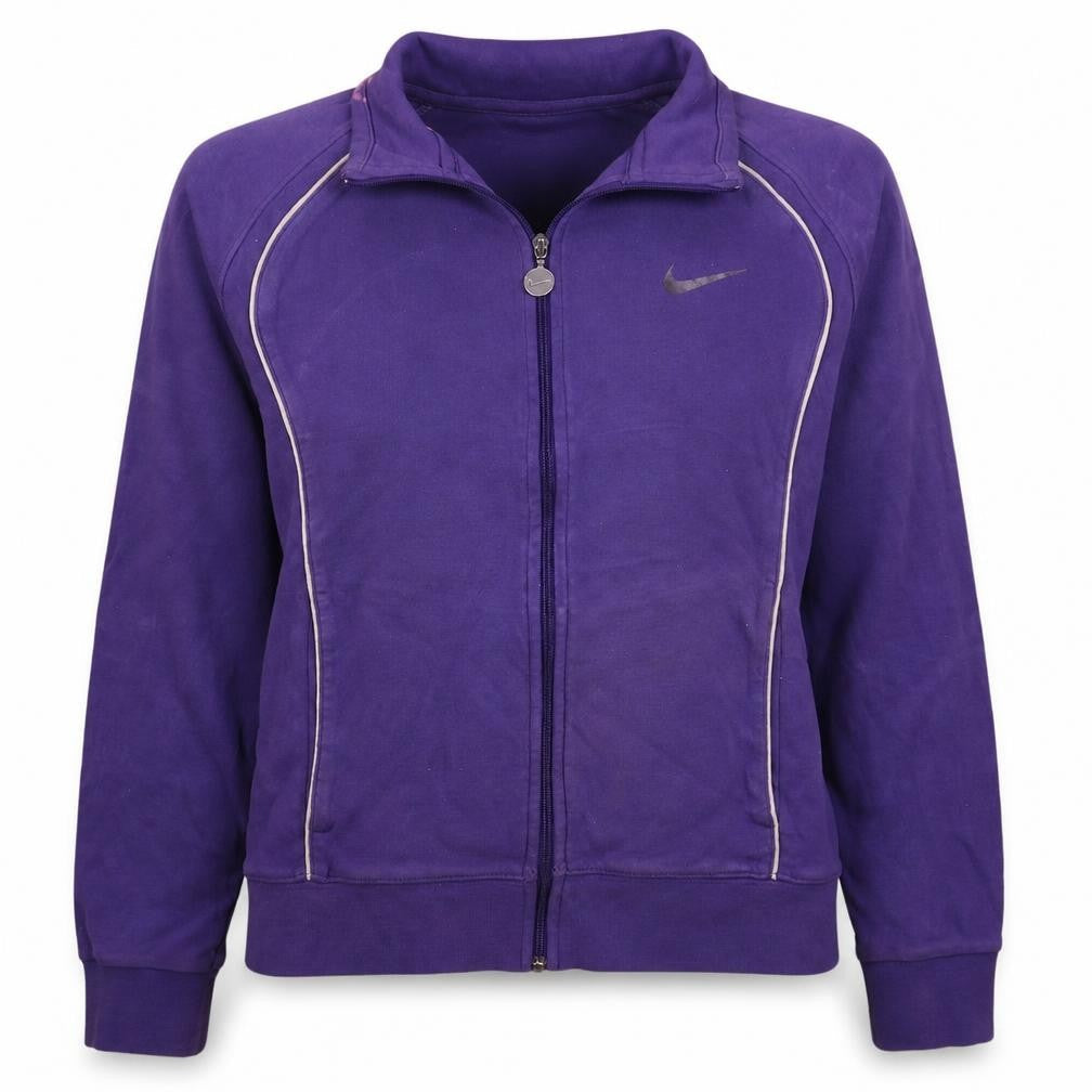Nike Teens Purple Track Jacket Full Zip Activewear Size 14