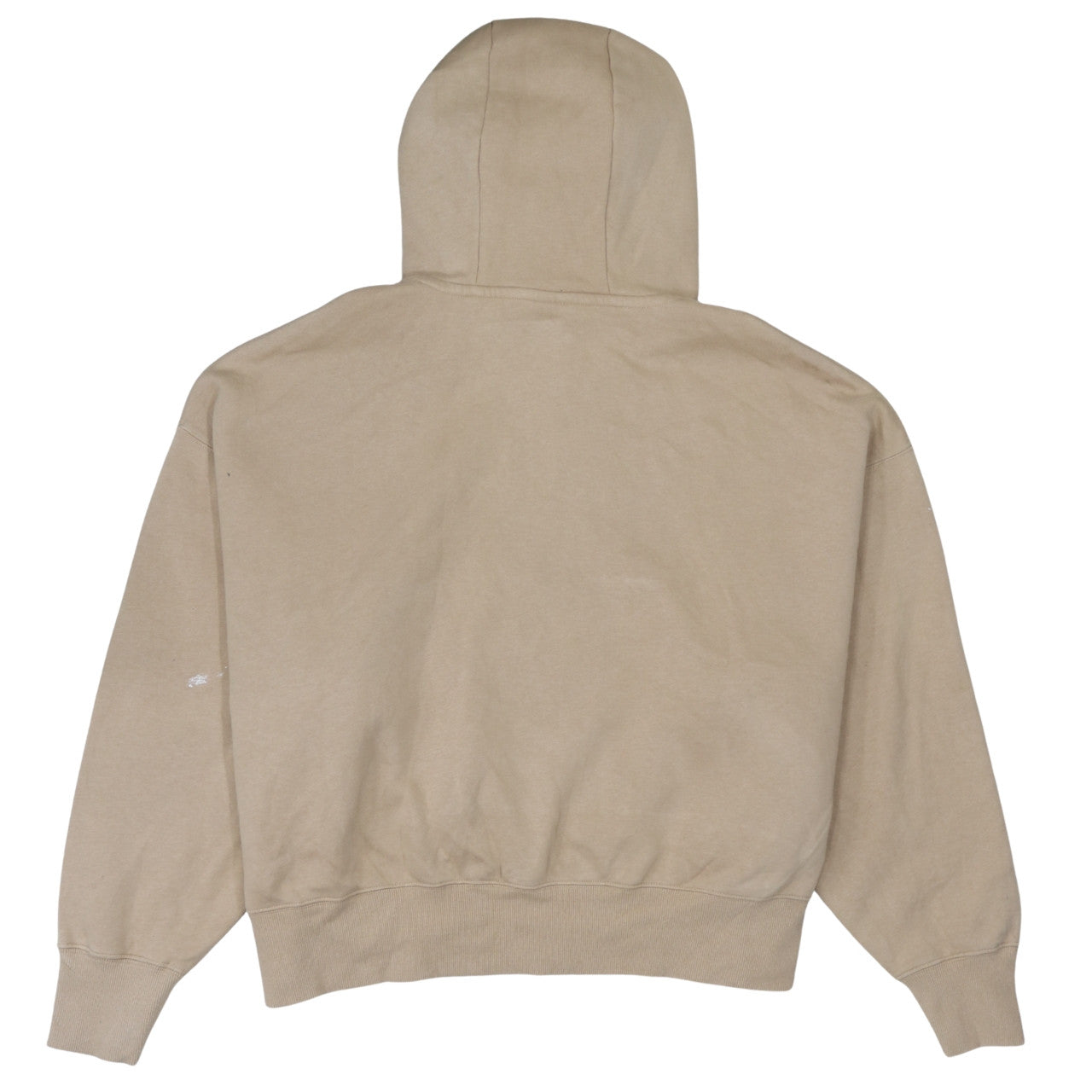 Nike Women Beige Small Pullover Hoodie Cotton Blend Casual