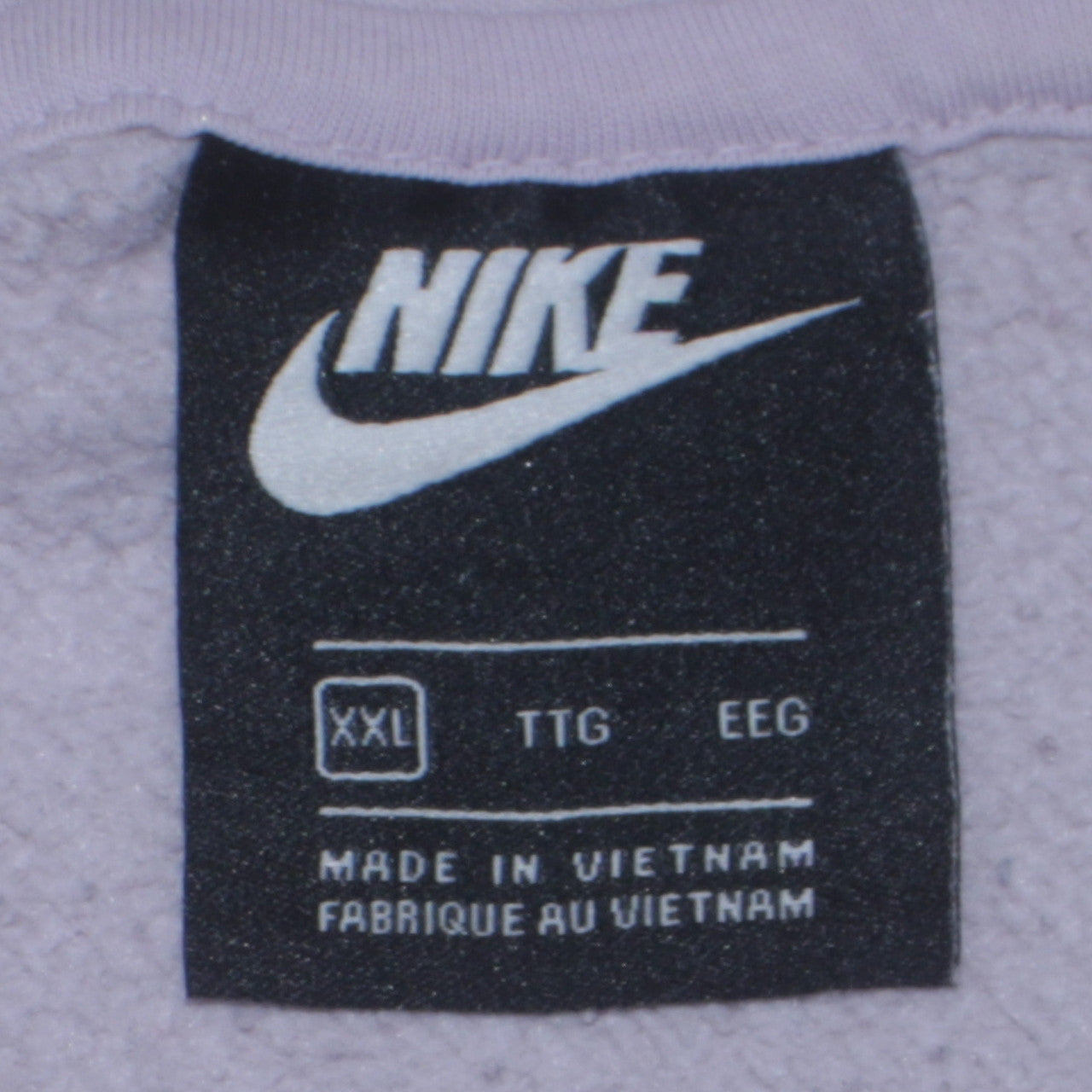 Nike Womens Lilac Pullover Hoodie XXL Relaxed Fit Cotton Blend