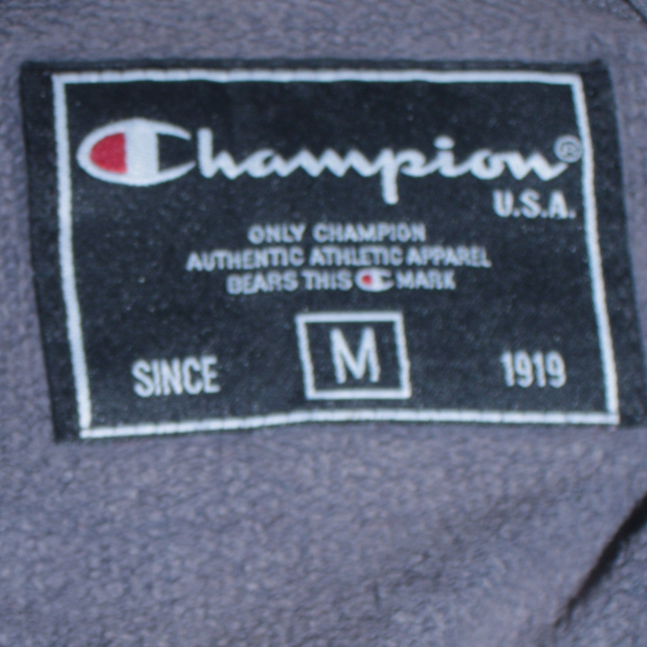 Champion Women's Navy Full Zip Hoodie Medium Cotton Blend